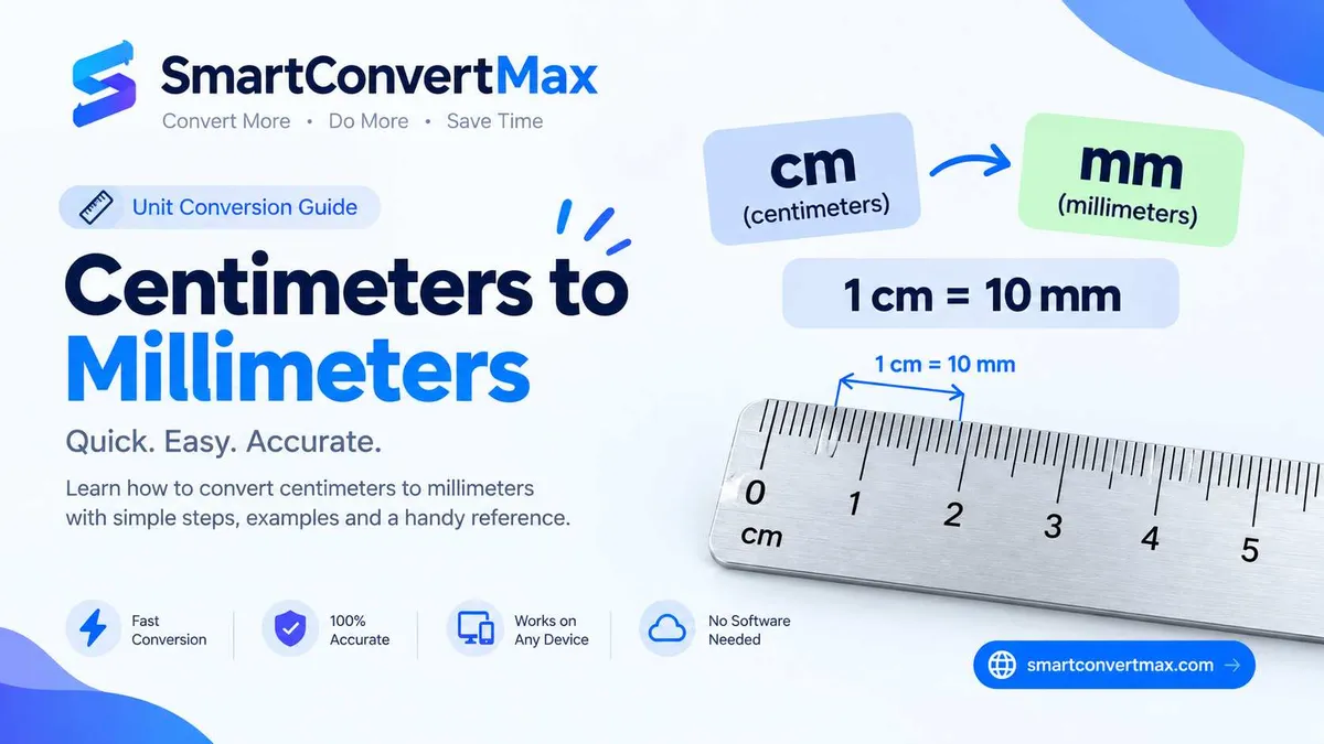 Centimeter to Millimeter: Exact Formula, Chart & Ruler Guide