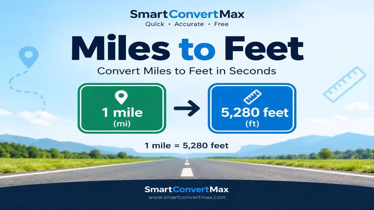 Miles to Feet: Exact Formula, Conversion Chart & Real-World Uses