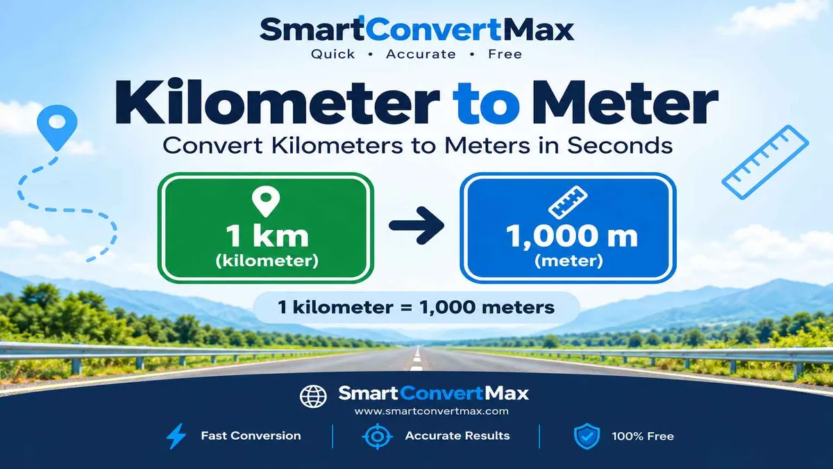 Kilometer to Meter: 1 km in a Meter Formula & Chart