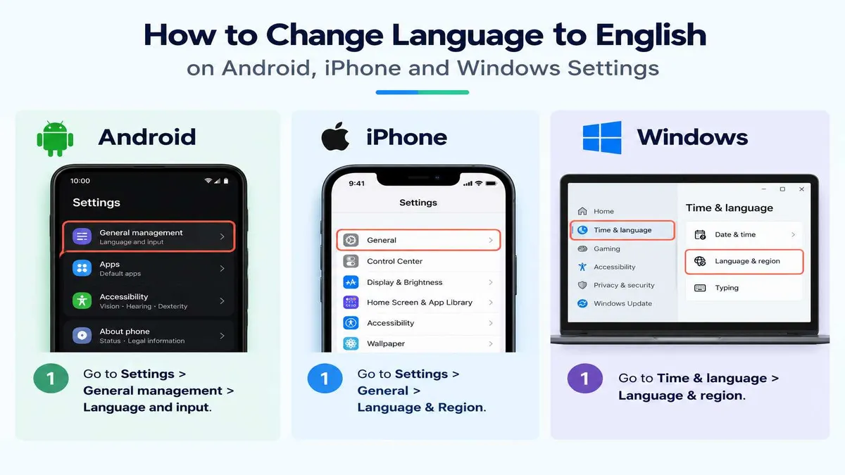 How to Change Language to English on Any Device (Step-by-Step)